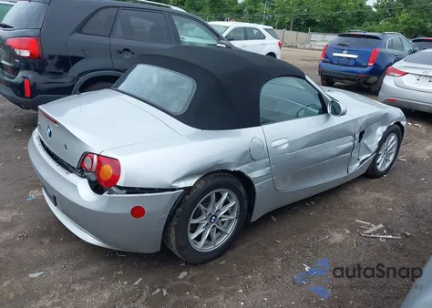 2004 BMW Z4 2.5I z USA, uszkodzony, nr VIN 4USBT335X4LS50255